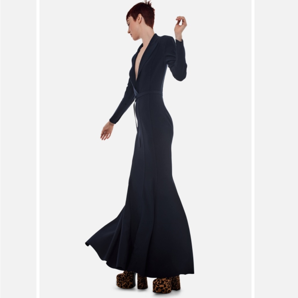 Norma Kamali Single Breasted Gown - image 3